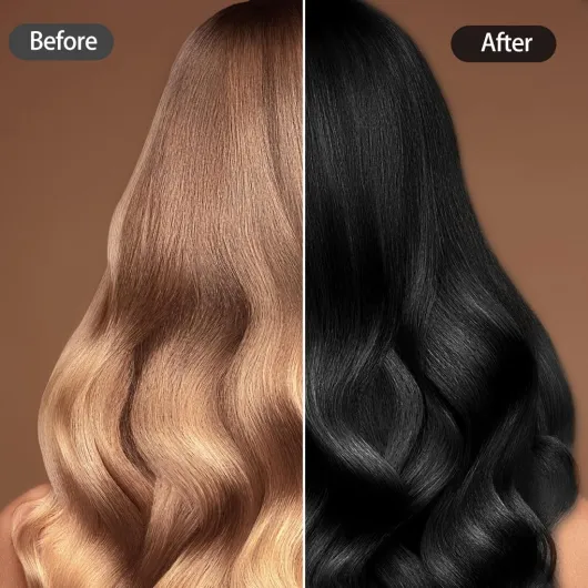 Shampoing Colorant Noir, Color Shampooing Colorant, Black Hair Sye Shampoo 3 en 1, Shampooing Colorant Instantané pour Cheveux, Shampoing Cheveux Colorés 500ML (Noir)