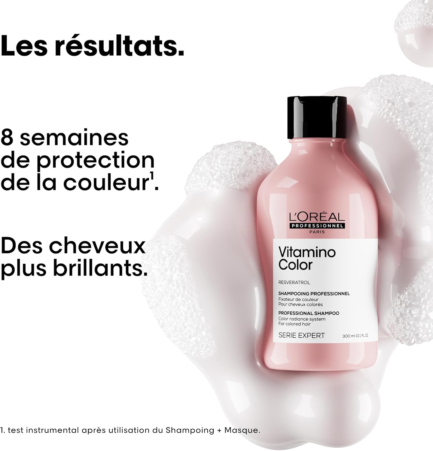 L'OREAL PROFESSIONNEL - Routine Pour Cheveux Colorés - Vitamino Color - Protège la Couleur Pendant 8 Semaines - Cheveux 6x Plus Brillants - Shampoing (300ml) + Masque (250ml)