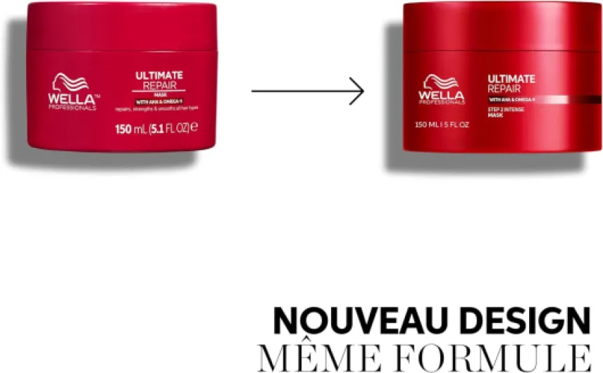 Wella Professionals Ultimate Repair Masque réparation profonde et douceur pour cheveux abîmés 150 ml (Lot de 1)
