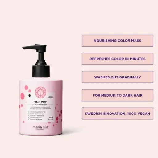 Test Maria Nila Colour Refresh Pink Pop : le masque qui colore sans flinguer les cheveux