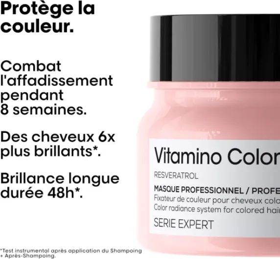 L'OREAL PROFESSIONNEL - Cheveux Colorés & Méchés - Homme & Femme - Nourrit & Booste La Brillance - 8 Semaines de Protection de la Couleur Masque