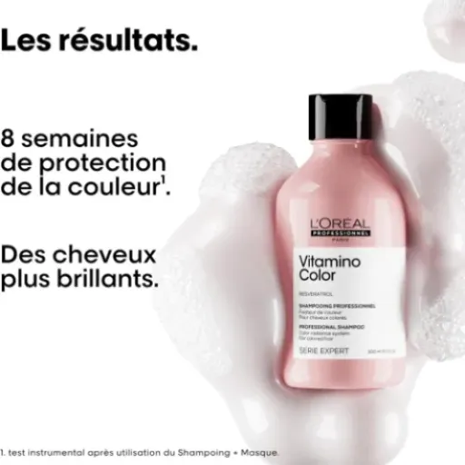 Test L'ORÉAL PROFESSIONNEL Vitamino Color : une routine pour cheveux colorés qui fait le job, avec quelques limites