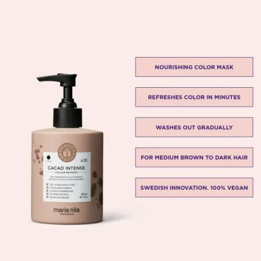 Test Maria Nila Colour Refresh Cacao Intense : le masque qui ravive le brun sans flinguer les cheveux