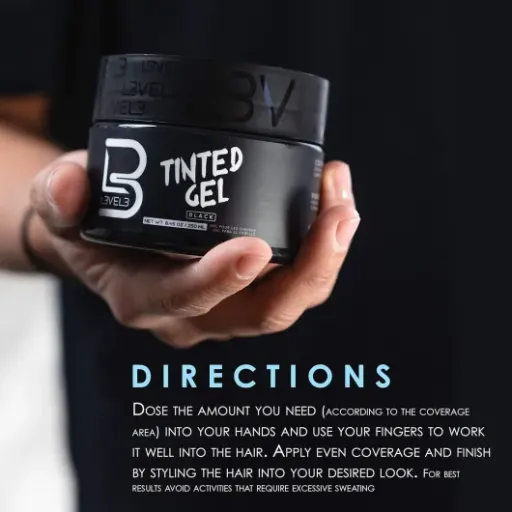 Test L3VEL3 Tinted Gel : le gel noir qui camoufle les cheveux blancs sans prise de tête