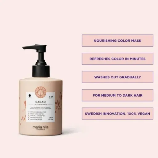 Test Maria Nila Colour Refresh Cacao : le masque couleur pratique pour entre deux colorations