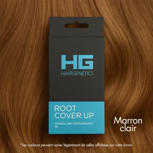 Test Hair Genetics Retouche-Racines Brun Clair : la poudre qui sauve entre deux colorations