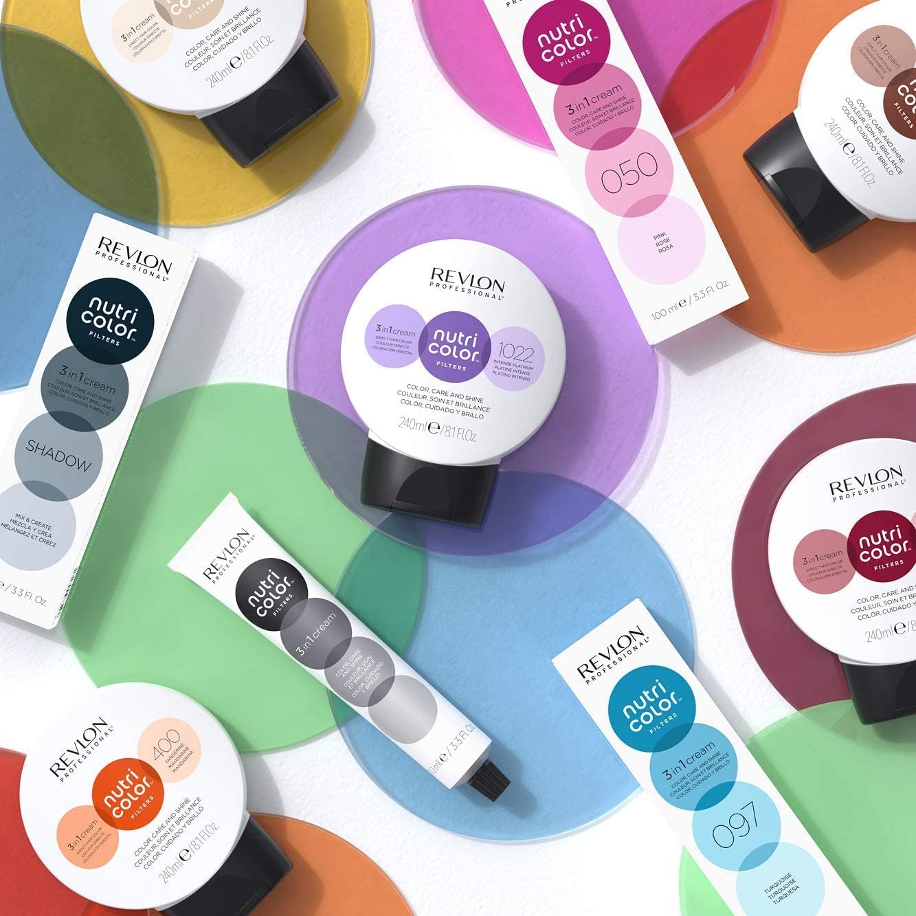 Revlon Professional - Nutri Color Filters - Soin Repigmentant Nutritif - Soin pour les Cheveux Protecteur et Raviveur de Couleur - Soin Cheveux Nourrissant - A faire à la Maison 200 Violet 524 g (Lot de 1)