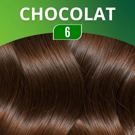 Coloration de Cheveux Naturelle- Henné - Couvre les Cheveux Blancs- Coloration Semi-Permanente - Sans Ammoniaque, Sans Sulfate et Sans Parabène - Couleur Chocolat 6 - 75ml