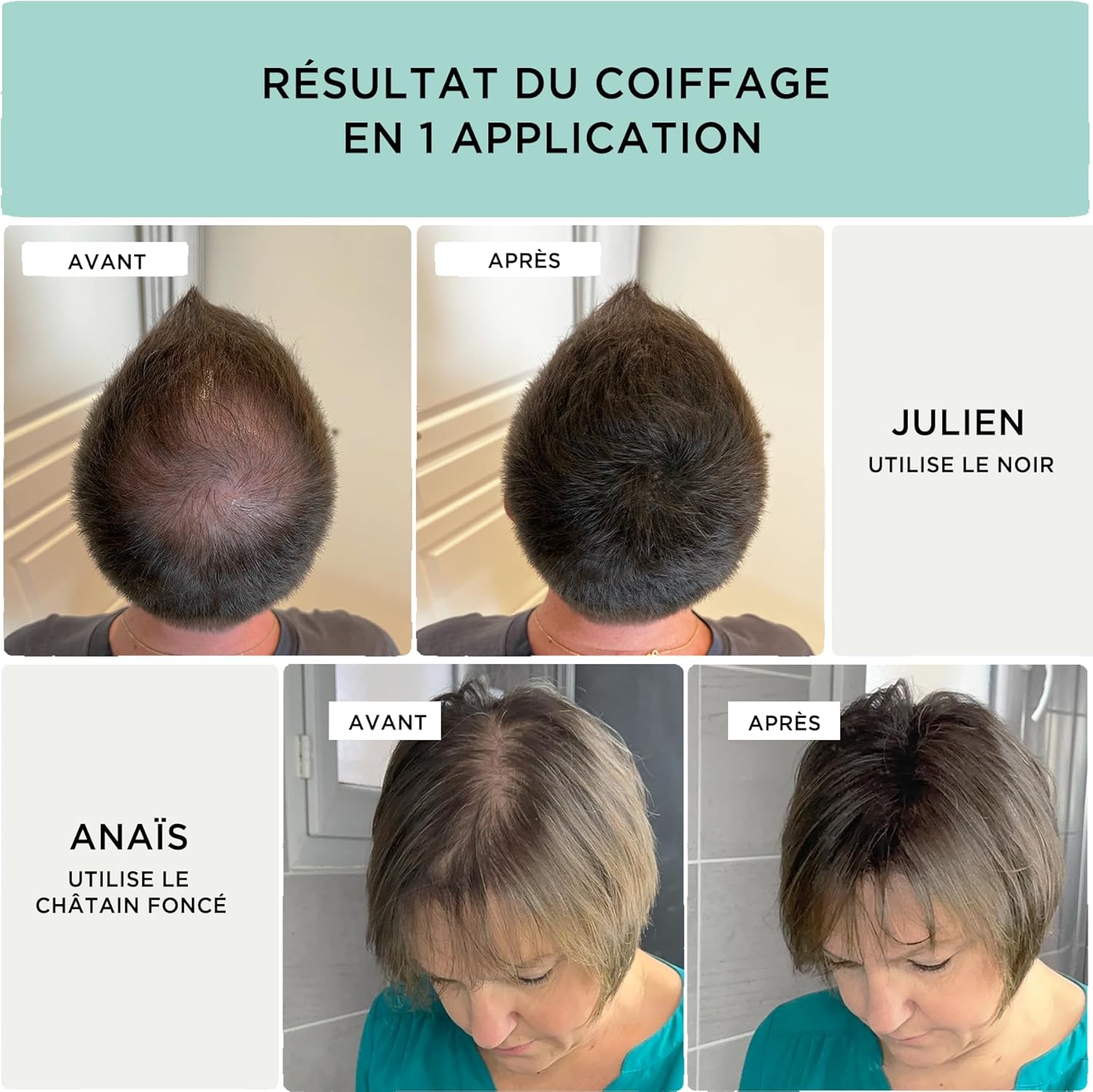 Fibres pour cheveux - 30 g - Poudre pour cheveux 100 % naturelle (brun foncé) fibres cheveux, épaississement des cheveux, cheveux fiber, cheveux powder, poudre de cheveux 25 g (Lot de 1) Châtain foncé