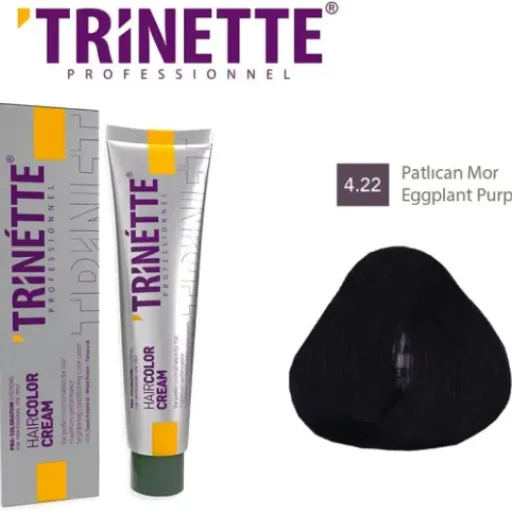 Test Trinette 4.22 Violet Aubergine : une colo très foncée qui vise le violet mais flirte avec le noir