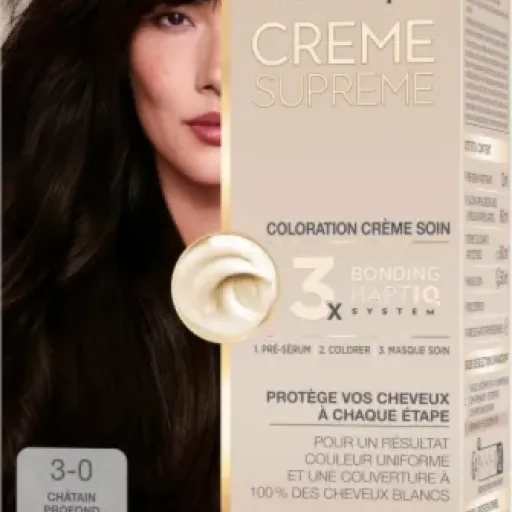 Test Schwarzkopf Crème Supreme 3-0 Châtain Profond : la colo maison qui fait le job sur les cheveux blancs