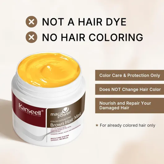 Test Karseell Masque Cheveux Bruns : bon soin, mais pour la couleur faut pas rêver