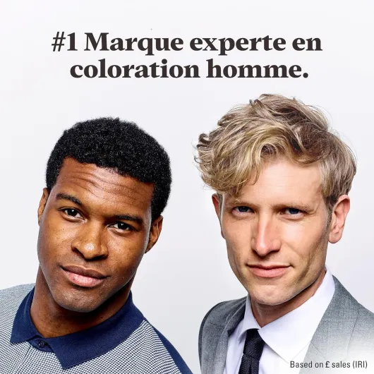 Teinture Cheveux Homme, Coloration Semi-Permanente pour Homme, Sans Ammoniaque, avec Kératine et Vitamine E pour des Cheveux Forts, Coloration Châtaine Clair, H25 H25 - Chatâin Clair Lot de 3 Unités