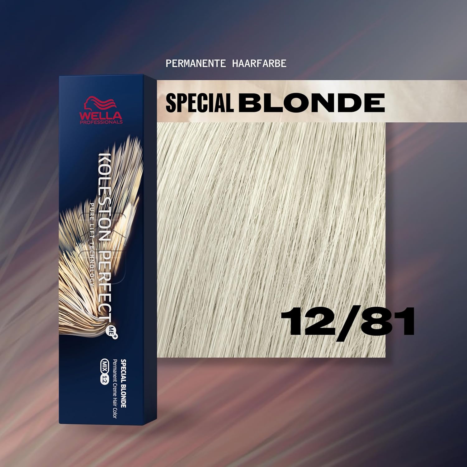 Wella Coloration permanente Koleston Perfect ME+ Special Blonde, n° 12/81 Special Blonde/Pearl Ash, 0,66 kg, 8005610628257 12/81 : Blond Perlé Cendré 60 ml (Lot de 1)