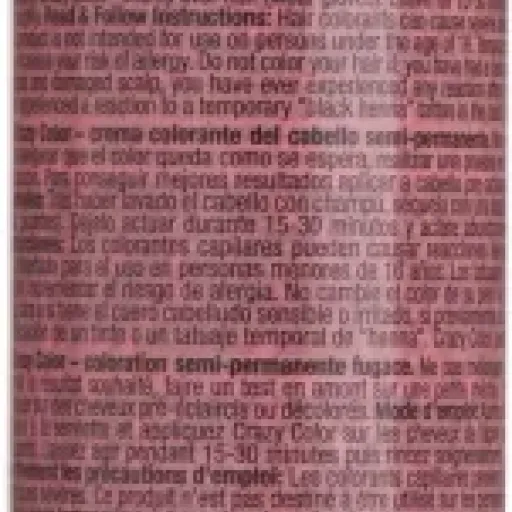 Test Crazy Color Ruby Rouge 66 : un rouge sympa, pas cher, mais qui dégorge bien